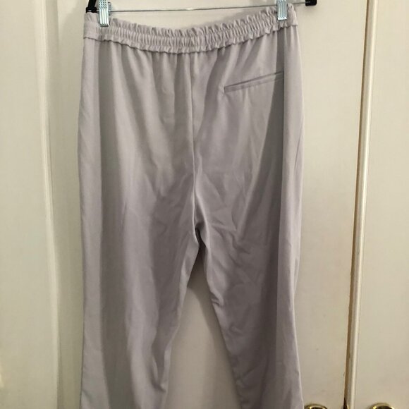 Zara Grey Pull On Pants w/Drawstring Tie - Size L - Picture 2 of 3